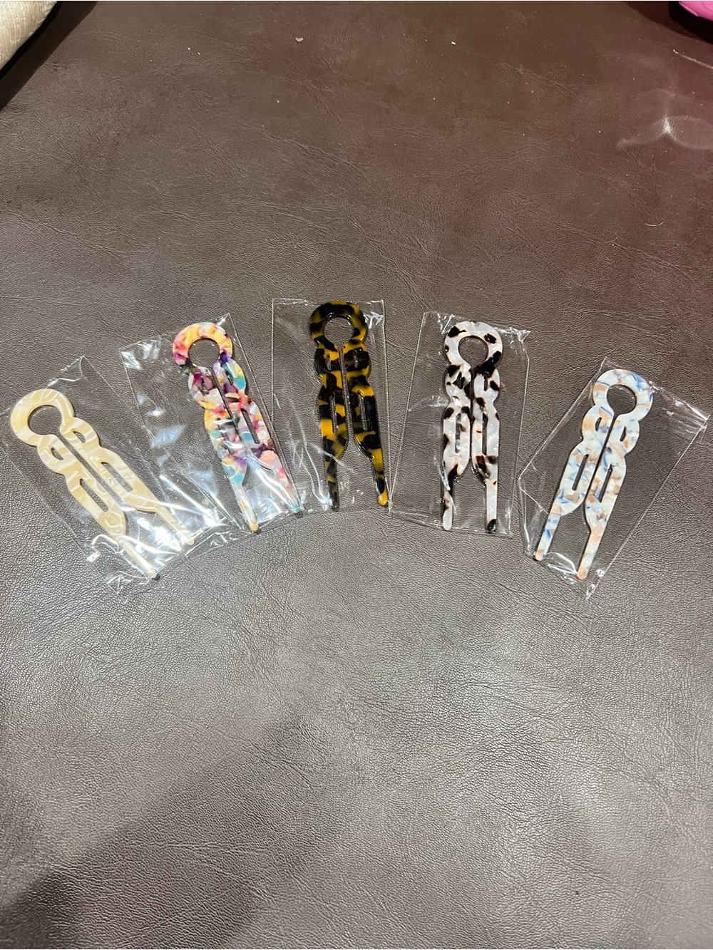 5pc Tortoise Shell Hair Sticks Hair Pins Hair Accessories